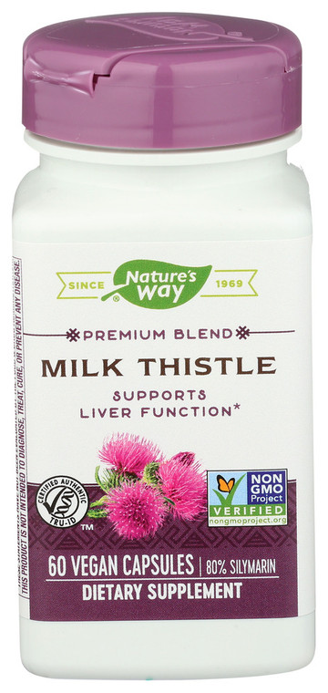 Nature's Way, Standardized Milk Thistle Dietary Supplement, 1 Each, 60 Cap