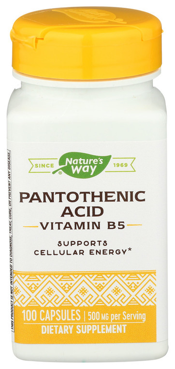Nature's Way, Pantothenic Acid Ules, 1 Each, 100 Cap