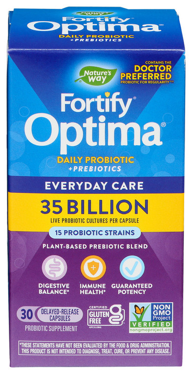 Nature's Way, Fortify Optima Everyday Care Probiotic, 1 Each, 30 Vcap
