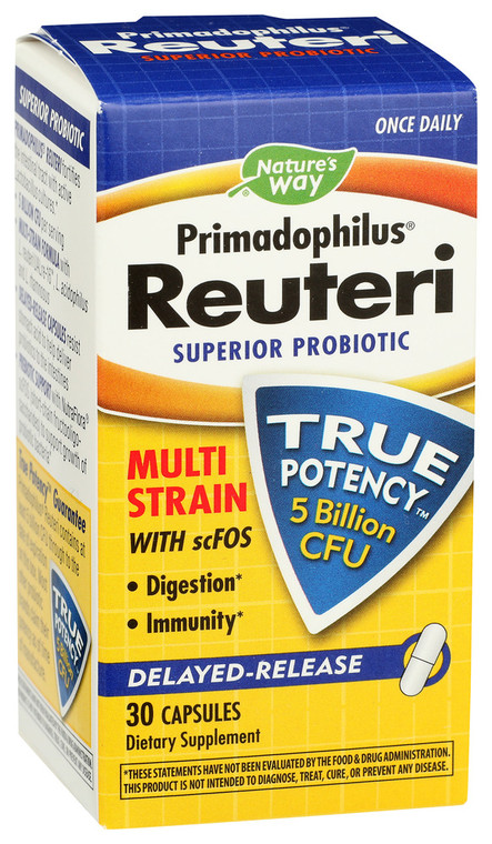 Nature's Way, Dietary Supplement Primadophilus Reuteri Capsules, 1 Each, 30 Cap