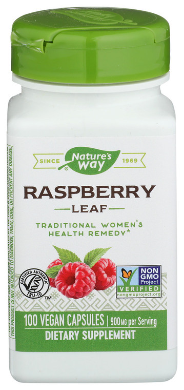 Nature's Way, Raspberry Leaf 900mg, 1 Each, 100 Cap
