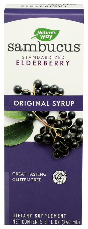 Nature's Way, Sambucus Original Syrup Elderberry, 1 Each, 8 Oz