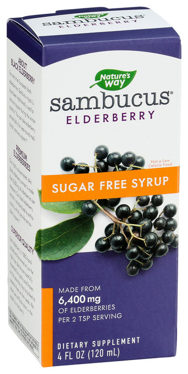 Nature's Way, Dietary Supplement Sambucus Sugar Free Syrup, 1 Each, 4 Oz