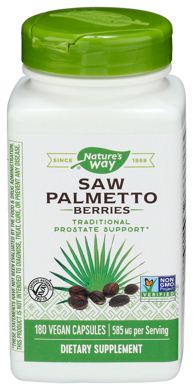 Nature's Way, Saw Palmetto Berries, 1 Each, 180 Cap