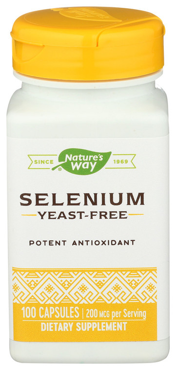 Nature's Way, Selenium Yeast Free 200 Mcg, 1 Each, 100 Cap