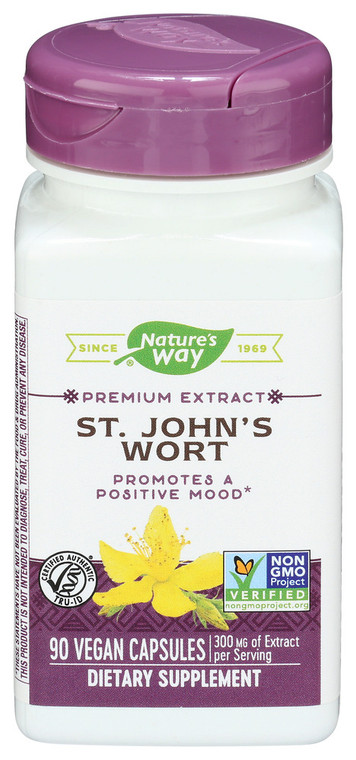 Nature's Way, St. John's Wort Premium Extracts 300mg, 1 Each, 90 Cap