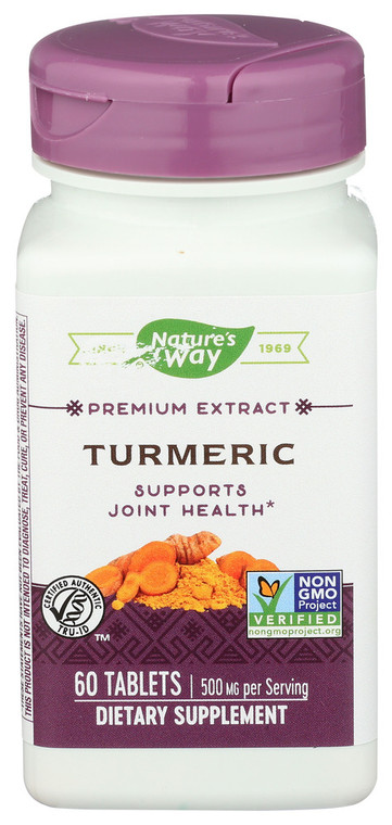Nature's Way, Turmeric Premium Extracts 500mg, 1 Each, 60 Tab