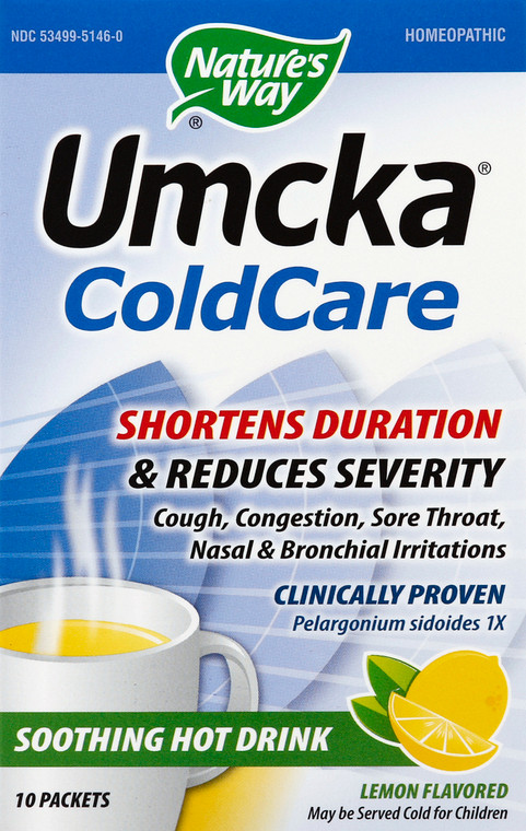 Nature's Way, Umcka Coldcare Lemon Hot Drink, 1 Each, 10 Ct