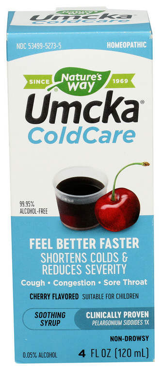 Nature's Way, Umcka Cold Care Syrup Cherry, 1 Each, 4 Oz