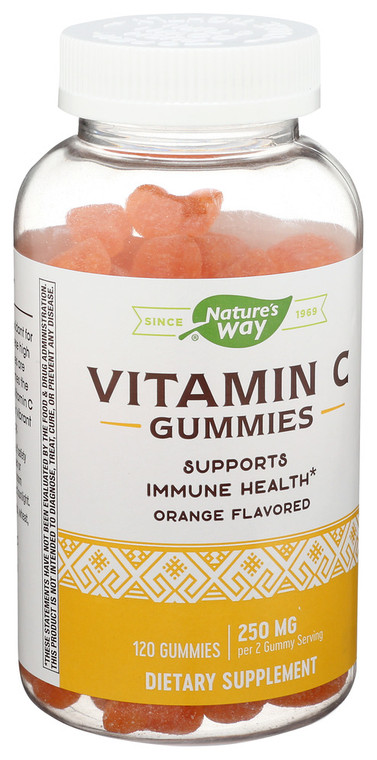 Nature's Way, Vitamin C Gummies Orange 250mg, 1 Each, 120 Ct