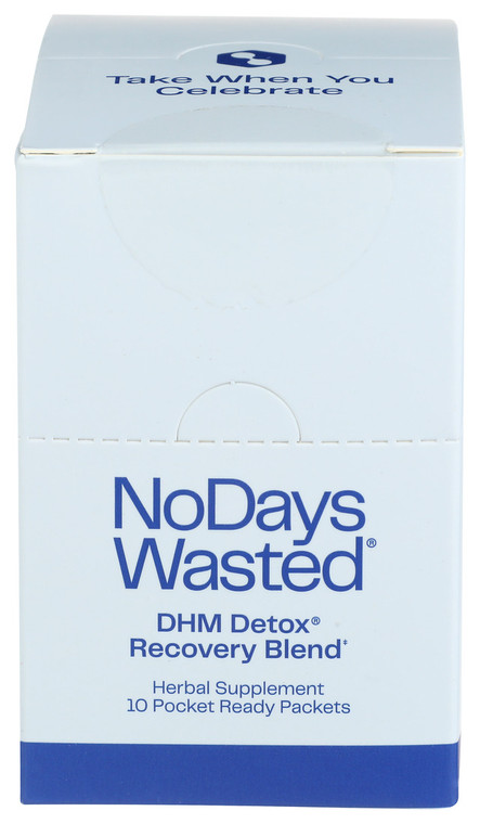 No Days Wasted, Dhm Detox Recovery Blend, 1 Each, 10 Ct