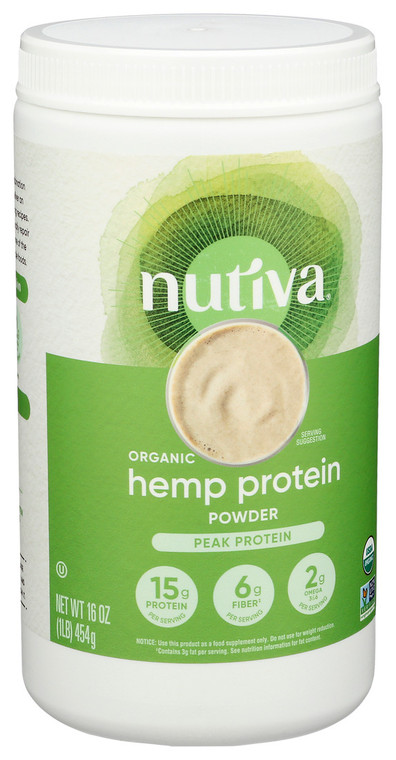 Nutiva, Organic Hemp 15g Protein, 1 Each, 16 Oz