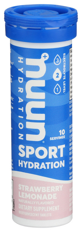 Nuun, Electrolyte Hydration Drink Tablets Strawberry Lemonade, Case Of 8, 10 Tab