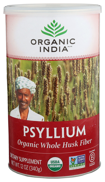 Organic India, Fiber Harmony Psyllium Whole Husk, 1 Each, 12 Oz