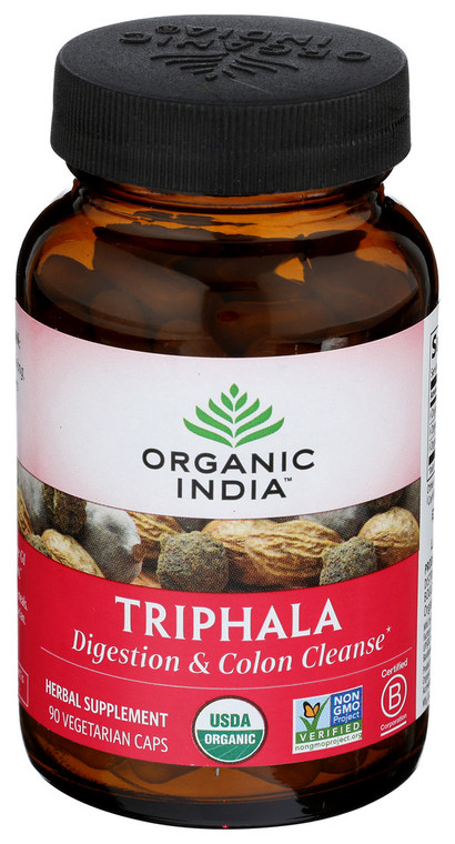 Organic India, Organic Triphala Digestion & Colon Cleanse, 1 Each, 90 Vcap