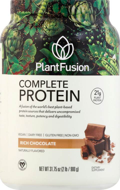 Plantfusion, Complete Plant Protein Rich Chocolate 2 Lb, 1 Each, 31.75 Oz