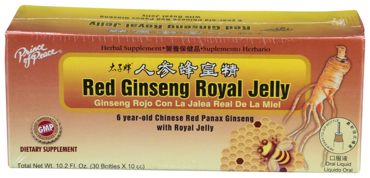 Prince Of Peace, Red Ginseng Royal Jelly, 1 Each, 30/10 Cc