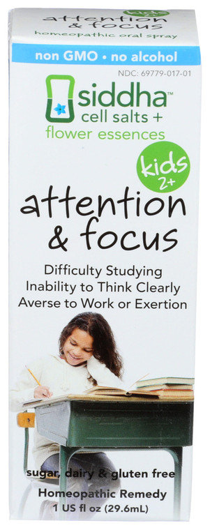 Sidda Flower Essences, Attention And Focus Kids Age Two Plus, 1 Each, 1 Fl Oz