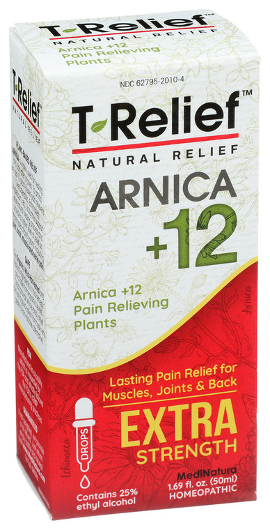 T-relief, Arnica +12 Pain Relief Extra Strength Oral Drops, 1 Each, 1.69 Oz