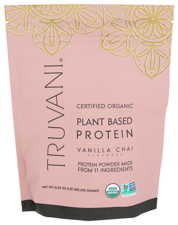 Truvani, Organic Vanilla Chai Latte, Case Of 1, 21.59 Oz
