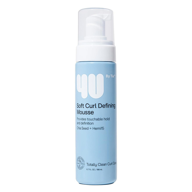 4U By Tia Soft Curl Defining Mousse enhances your natural curl pattern, 6.7 Oz