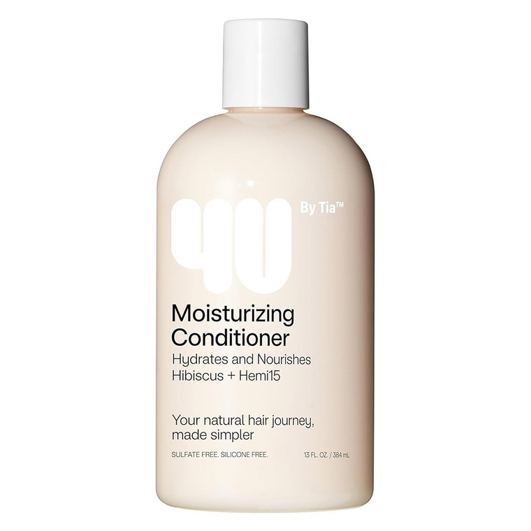 4U By Tia Moisturizing Conditioner, Hydrates and Nurishes Hibiscus + Hemi15, 13 Oz