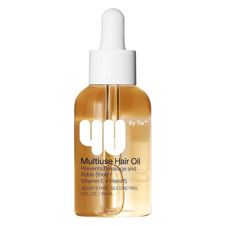 4U by Tia Multi-Use Hair Oil, Lightweight Oil Nourishes Hair From Root to Tip, 2 Oz