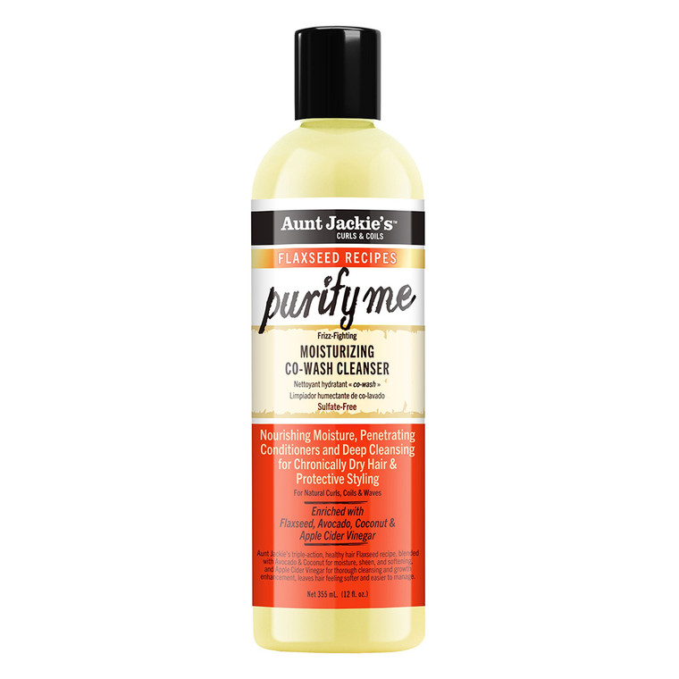 Aunt Jackie??ås Purify Me Moisturizing Co-wash Cleanser Leaves Hair Soft and Easy to Manage, 12 Oz