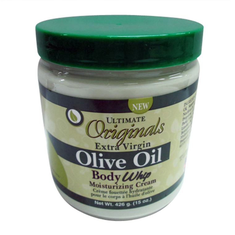Africa's Best Ultimate Originals Extra Virgin Olive Oil, Moisturizing Whip Cream, Skin Nourishment, 15 Oz