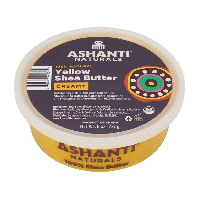 Ashanti Naturals Yellow Whipped Shea Butter Radiance Moisturizer, 8 Oz