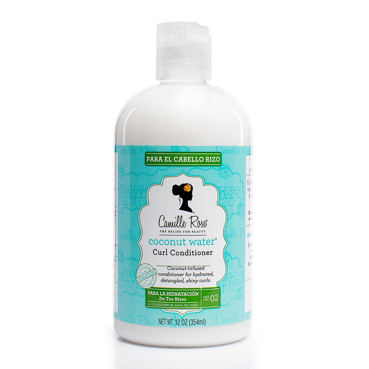 Camille Rose Coconut Water Curl Conditioner for Hydration, 12 oz