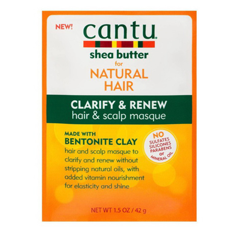 Cantu Shea Butter Natural Hair Clarify & Renew Scalp Masque, 1.5 oz