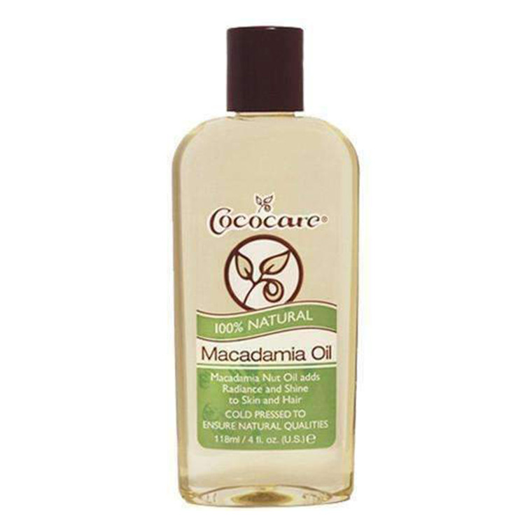 Cococare 100% Natural Macadamia Oil Nourishing Skin & Hair, 4 Oz