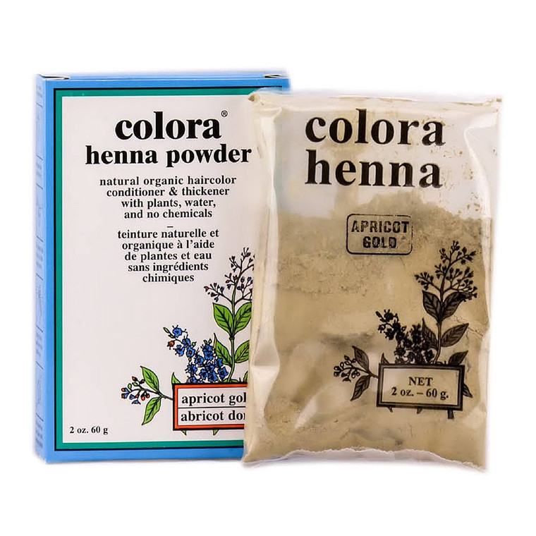 Colora Henna Powder Apricot Gold Hair Color, 2 Oz