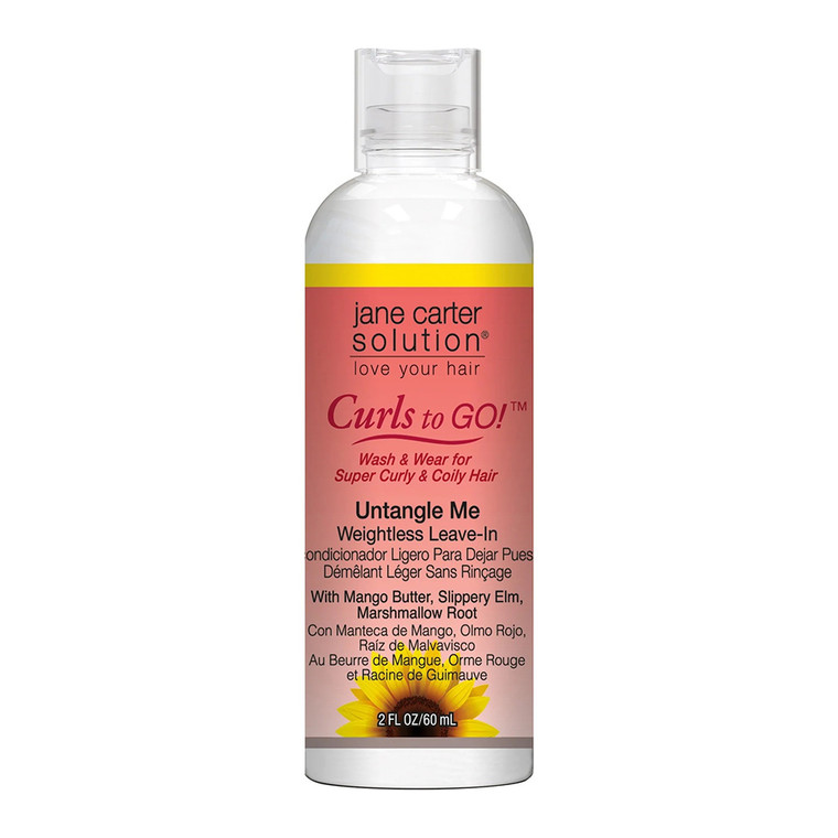 Jane Carter Curls to Go Untangle Me Anti-Frizz Detangling Hair Treatment, 2 oz