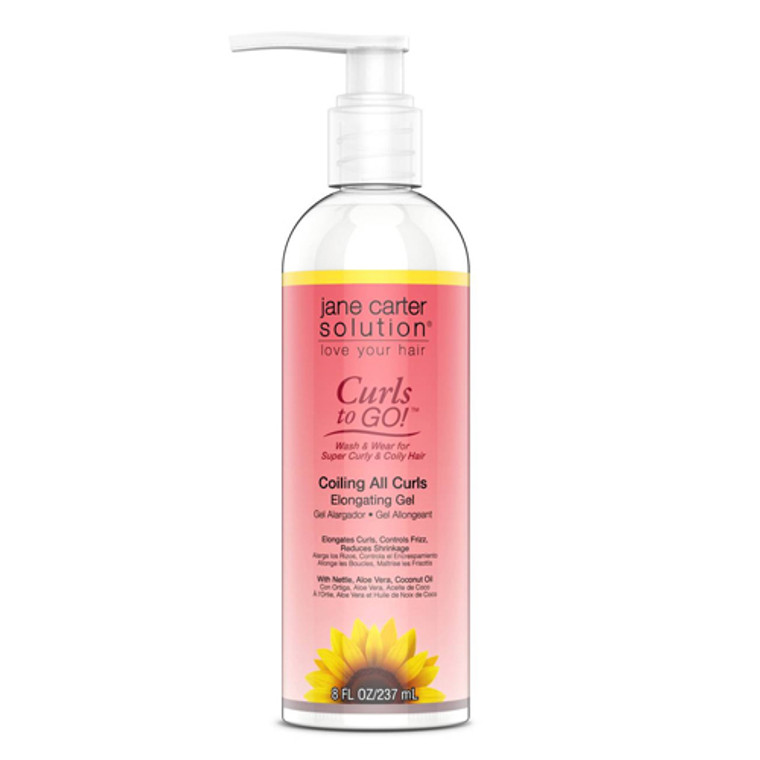 Jane Carter Curls to Go Elongating Gel Long-Lasting Curl Definition and Hold, 8 oz