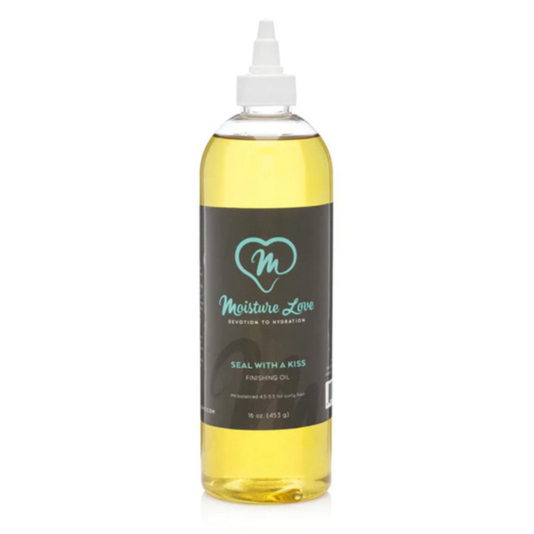 Moisture Love Seal with a Kiss Finishing Oil for Shine, 16 Oz