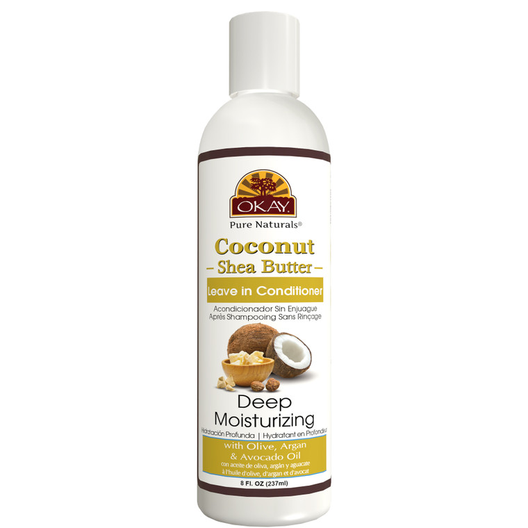 Okay Coconut Oil Deep Moisturizing Leave-In Hair Conditioner, 8 Oz