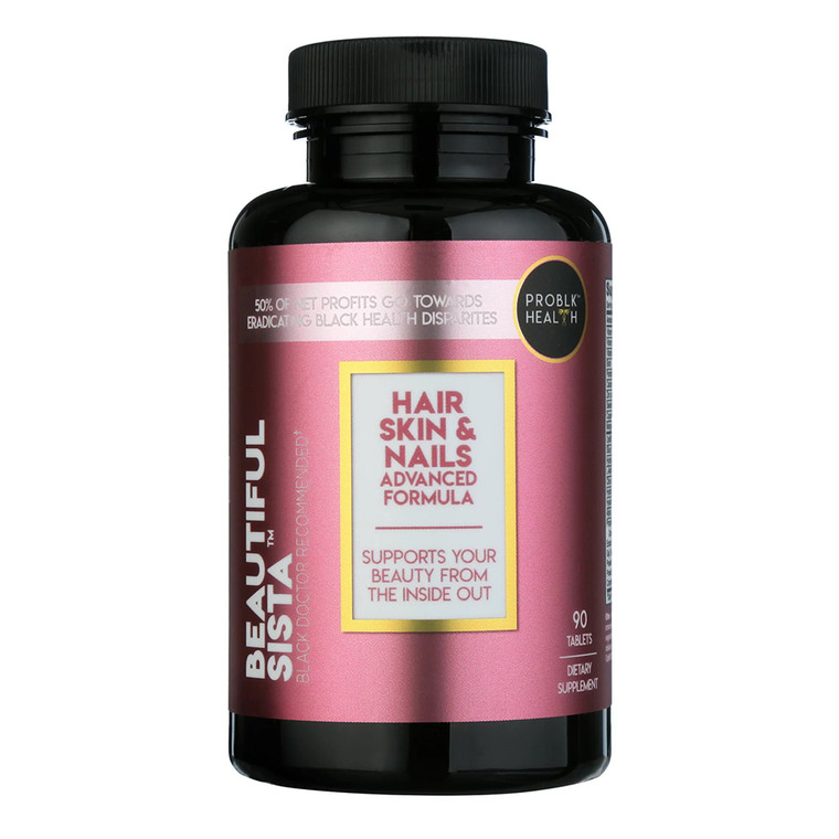 ProBlk Health Beautiful Sista Vitamin Supplement Tablets for Wellness, 90 Ea