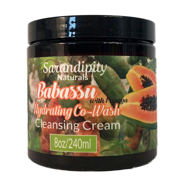 Sarandipity Naturals Babassu & Papaya Hydrating Co-Wash Cleansing Cream, 8 Oz