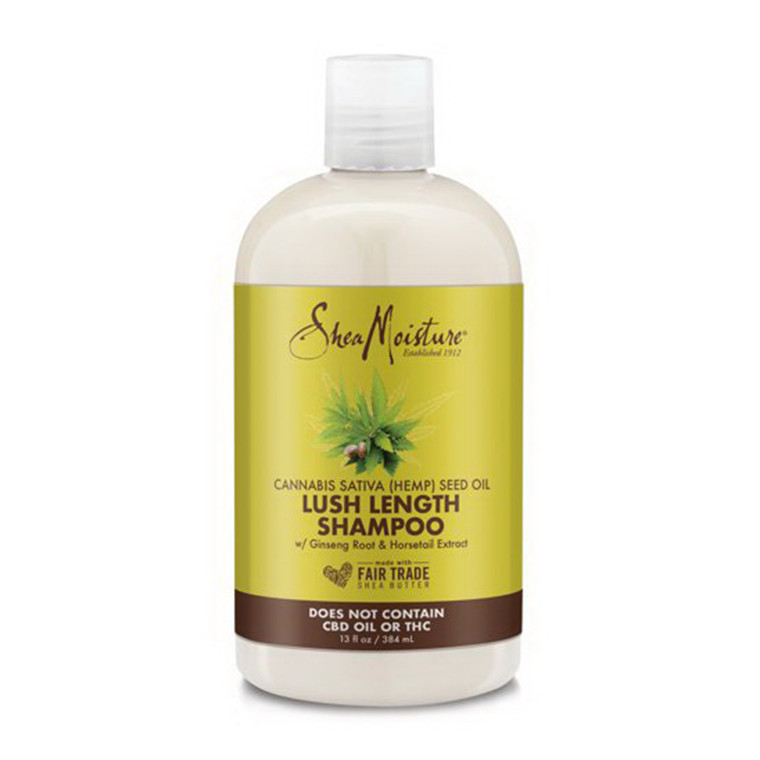 Shea Moisture Cannabis Seed Oil Hair Shampoo for Lush Length & Strength, 13 Oz