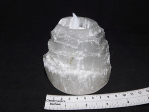 Large Selenite Mountain T-light