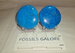 Blue Howlite Palmstone Blue Howlite Palmstone