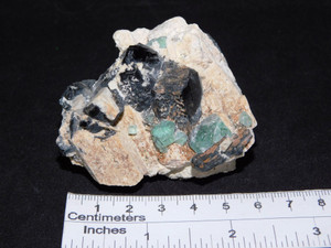 Black Tourmaline and Fluorite