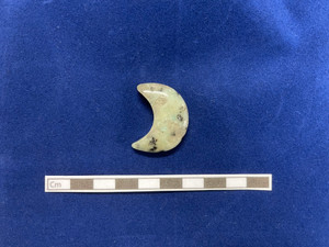 Kiwi jasper carved moon