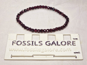 Garnet Faceted Small Bead Bracelet
