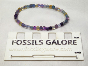 Rainbow Fluorite Faceted Small Bead Bracelet Rainbow Fluorite Faceted Small Bead Bracelet