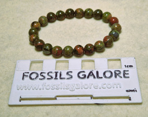 Unakite Bead Bracelet