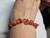 Carnelian chip bracelet