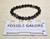 Black Banded Agate Bead Bracelet